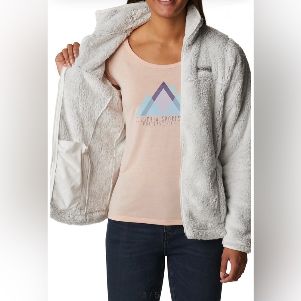 Columbia Women’s Cloudy Day Full Zip Fleece Jacket - Picture 3 of 14